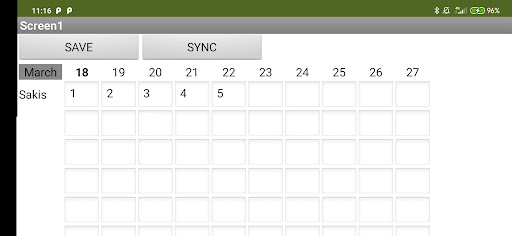 WorkShifts Screen 3