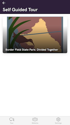 Android application Border Field State Park: Divid screenshort