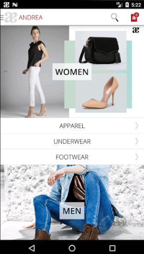Android application Andrea Mobile screenshort
