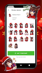 Captura 7 WAStickerApps Navidad Stickers android