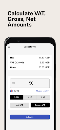 Android application VATRabbit: VAT Calculator screenshort