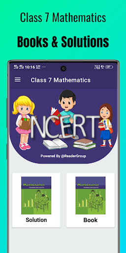 Android application class 7 maths solution screenshort