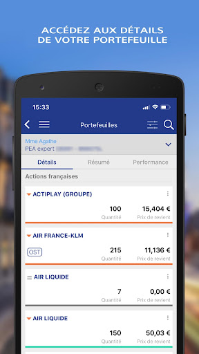 Android application LCL Bourse screenshort