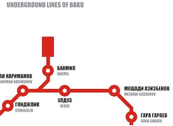Baku Metro Map