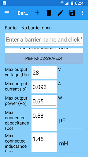 Android application IS Calc screenshort