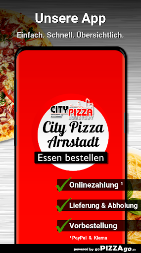Android application City Pizza Arnstadt screenshort