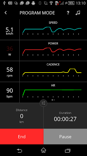 Android application myETraining screenshort