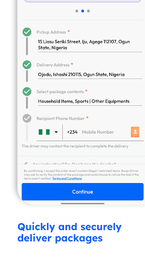 Bonjo - Request a Ride