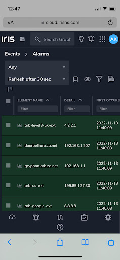 IRIS Client Screen 3
