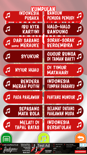 Lagu Wajib Nasional Screen 3
