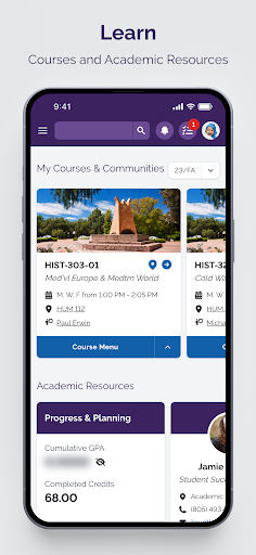 Android application MyCLU screenshort