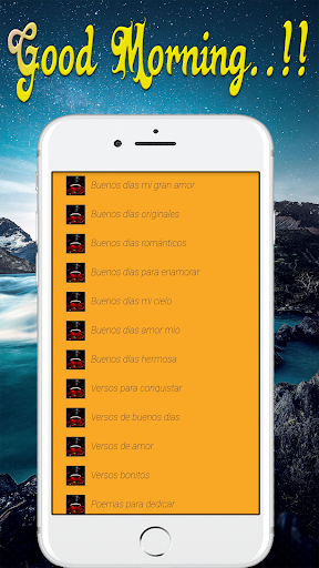 Good morning my love