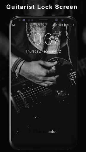 Android application Guitarist Lock Screen screenshort