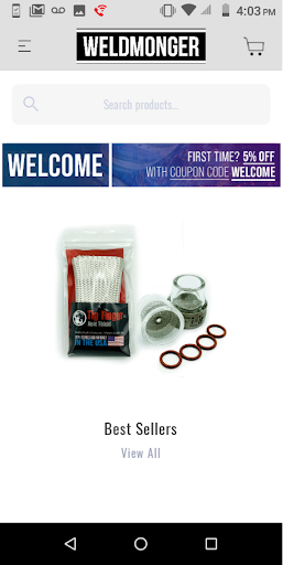 Android application Weldmonger Store (USA) screenshort