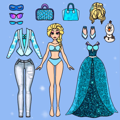 Princess Paper Dolls: Cut & Dress up| Fashion Activity Book| Paper dolls  for kids