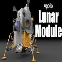 Apollo Lunar Lander 3D Moon Flyby Simulator
