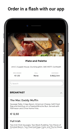Android application Plate and Palette screenshort
