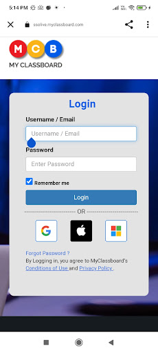 Hindu Parent Portal Screen 2