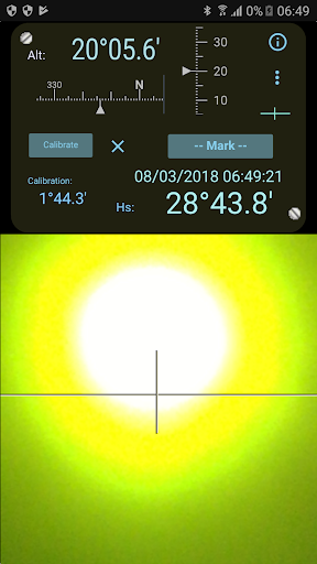 Android application CamSextant screenshort