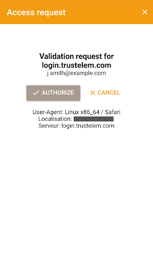 WALLIX Authenticator Screen 2