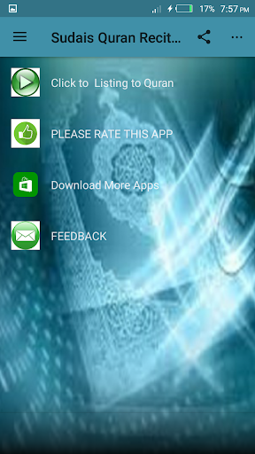 Al-Sudais Full Quran mp3 Offli Screen 2