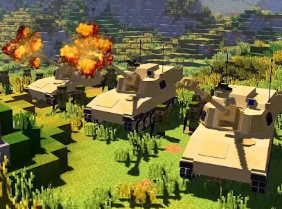 Tank Wars Mod in mcpe
