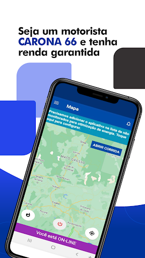 Android application CARONA 66 MOTORISTA screenshort