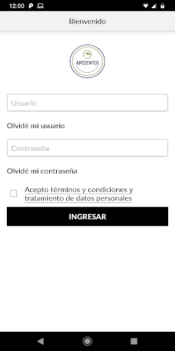 Android application Aposentos screenshort