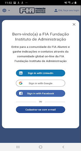 Android application FIA Alumni screenshort
