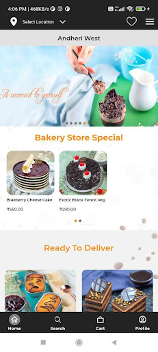 Bakery Store Screen 3