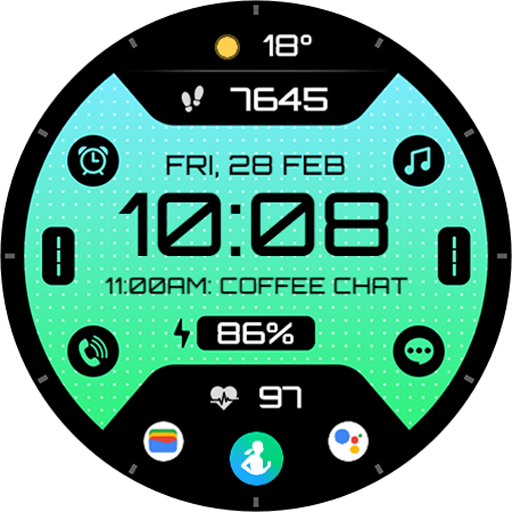 TVV Digital 6 Watch Face Logo