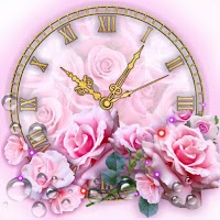 Часы Розы Живые Обои