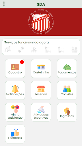 Android application Clube Acaraí screenshort