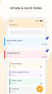 Notepad - notes and lists