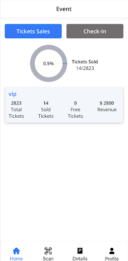Android application Eventprix screenshort
