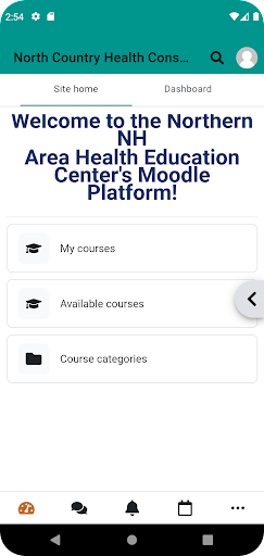 NCHC Courses Screen 2