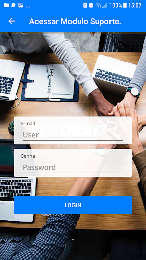 Android application Suporte Garçom Legal - Módulo screenshort