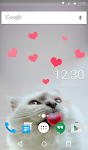 screenshot of Cat Love Live Wallpaper Theme