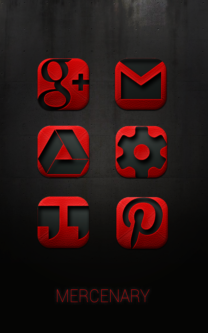 Android application MERCENARY - Icon Pack screenshort