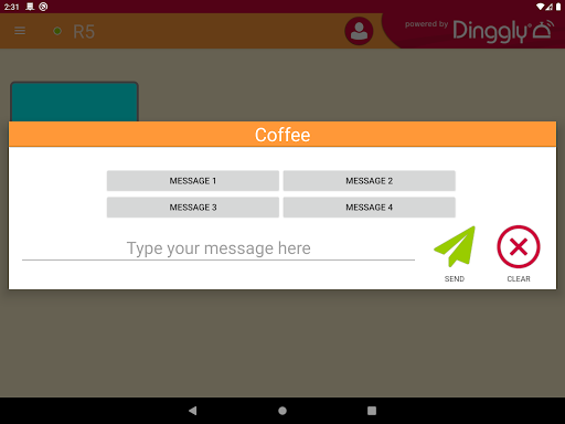 Dinggly Tablet Calling App Screen 2
