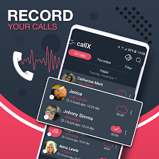 Call Recorder - Automatic Call Recorder - callX Screenshot