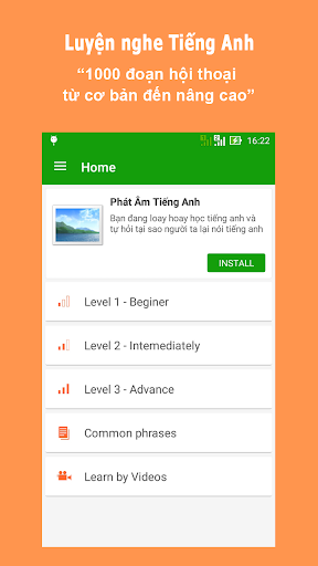 Luyện nghe tiếng anh giao tiếp