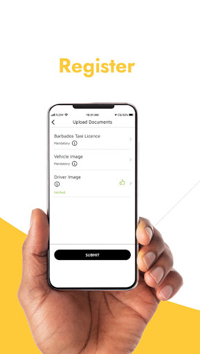 Android application pickUP Driver screenshort