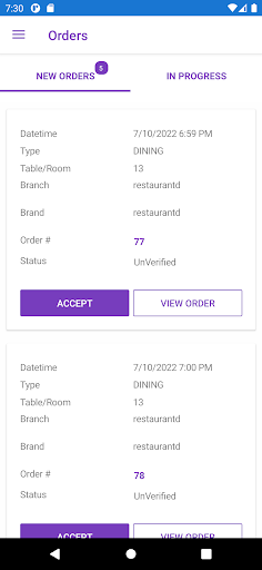 Android application askPepper screenshort