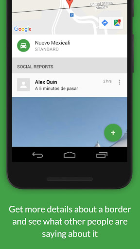 Bordify: border waiting times Screen 2