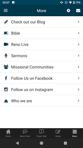 Renovation Church App Screen 3