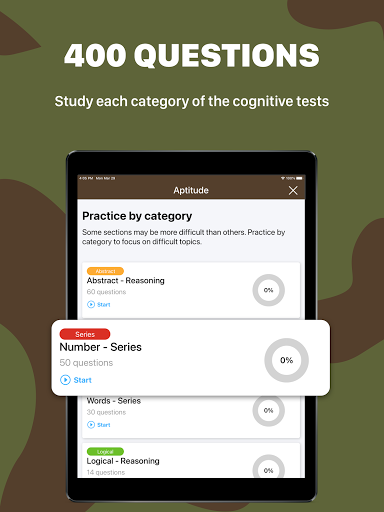 Screenshot of Aptitude Test Army Challenge