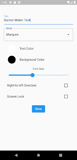 Android application BannerMaker screenshort