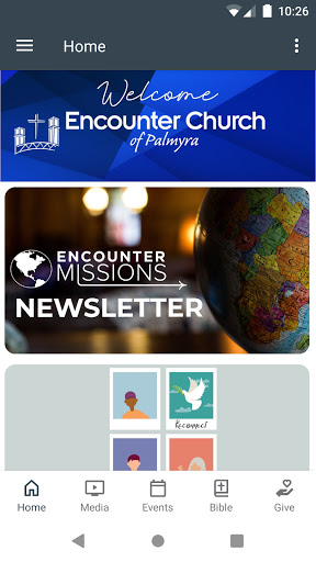 Android application Encounter Church of Palmyra screenshort