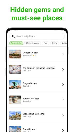 Ljubljana SmartGuide Screen 3